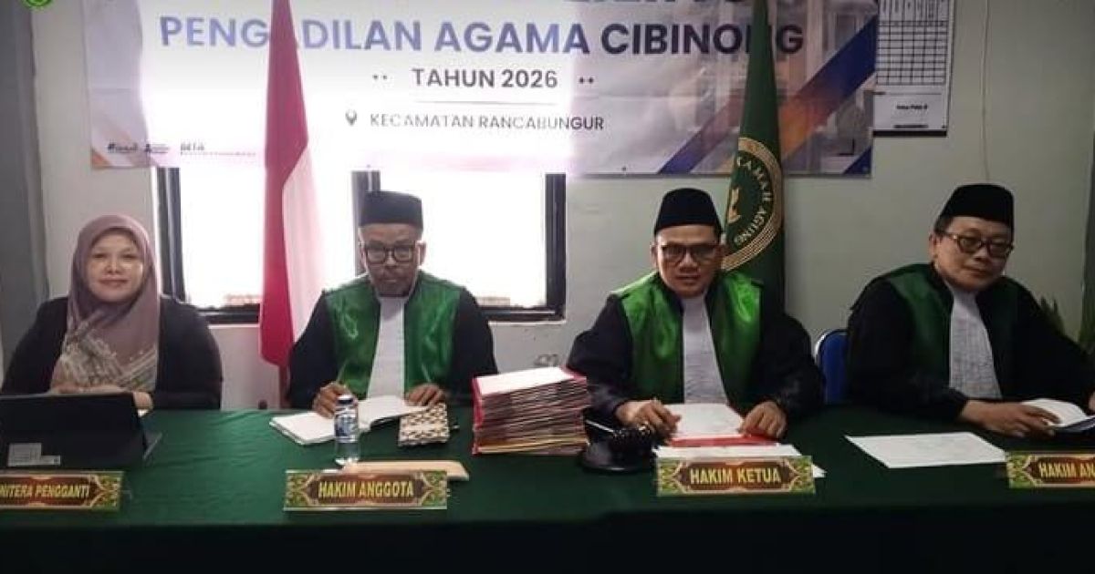 Sidang keliling PA Cibinong di Aula Kecamatan Leuwiliang, Kabupaten Bogor (Dede Surya/PortalBogor)