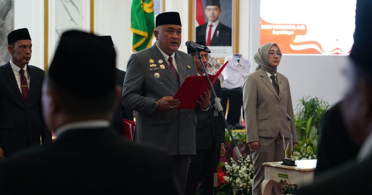Rudy Susmanto Lantik 30 Pejabat, Pemkab Bogor Siapkan Open Bidding