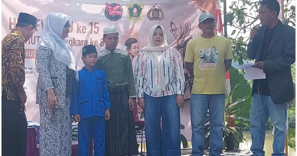 Peringati Hari Bhayangkara, FWHBU dan Polres Bogor Santuni Puluhan Anak Yatim di Ciseeng