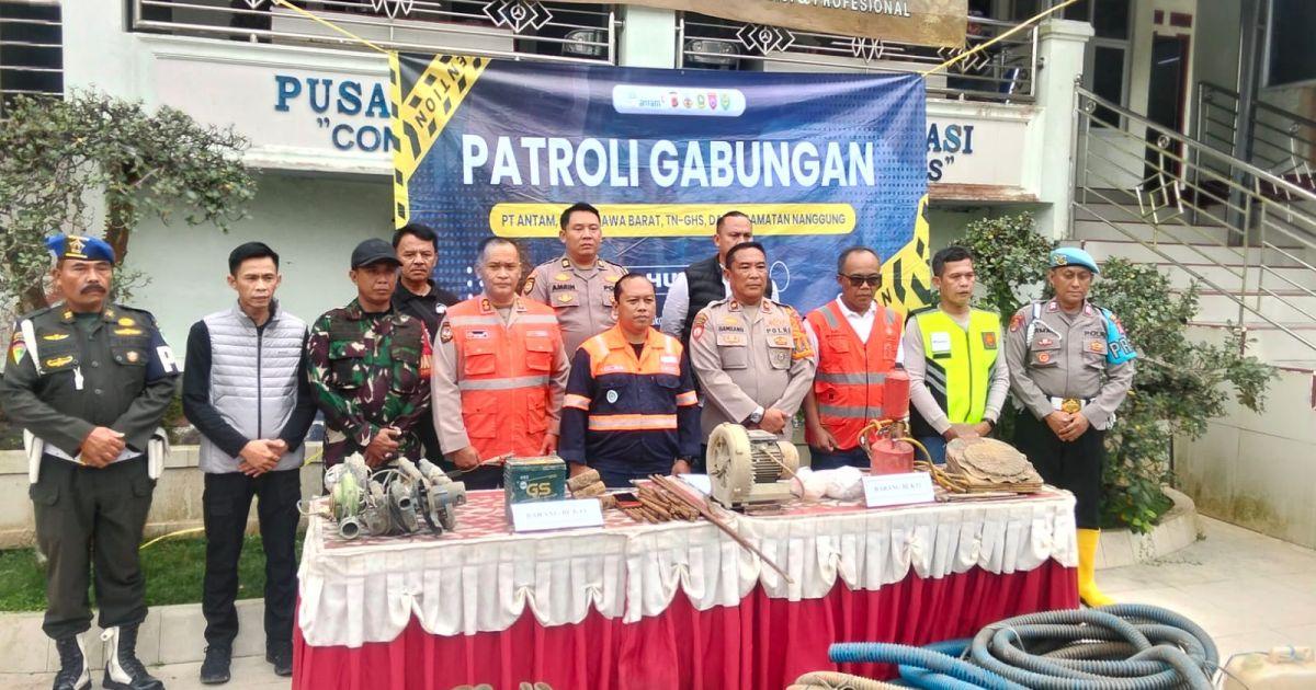 Selama Tiga Hari, Patroli Gabungan Berhasil Tutup 20 Akses PETI Antam Pongkor di Nanggung
