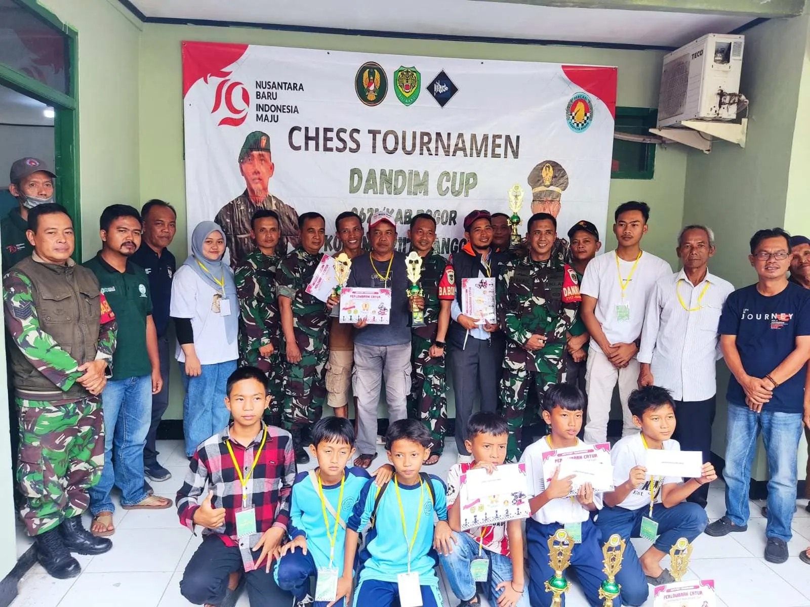 Jadi Ajang Silaturahmi, Koramil Nanggung Bogor Gelar Turnamen Catur