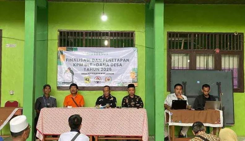 Pemdes sukmajaya Tetapkan 58 KPM di Musdesus BLT DD 2025