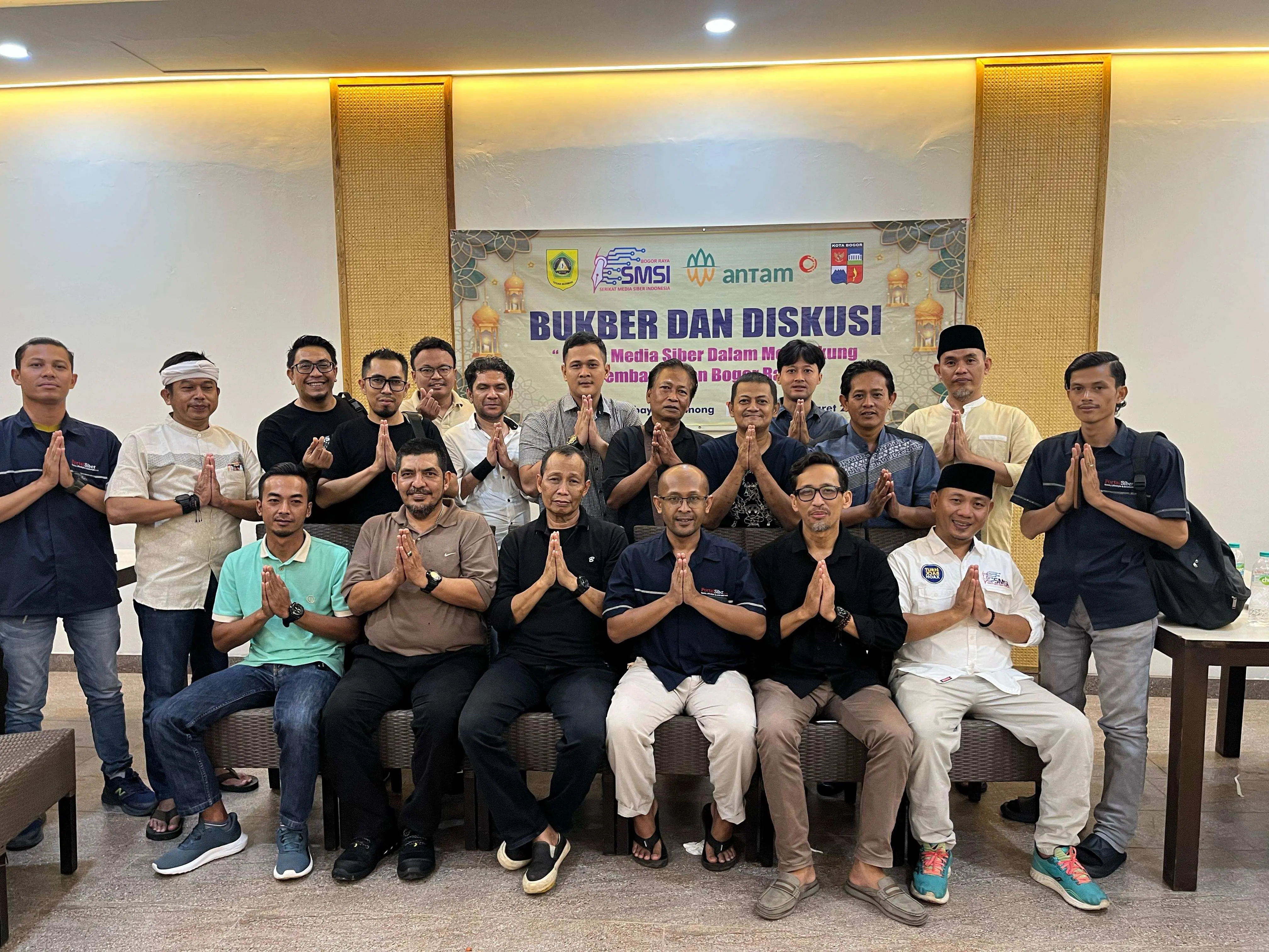 Gaet Pemkab dan Pemkot, Diskusi dan Bukber SMSI Bogor Raya Diapresiasi PT Antam Pongkor