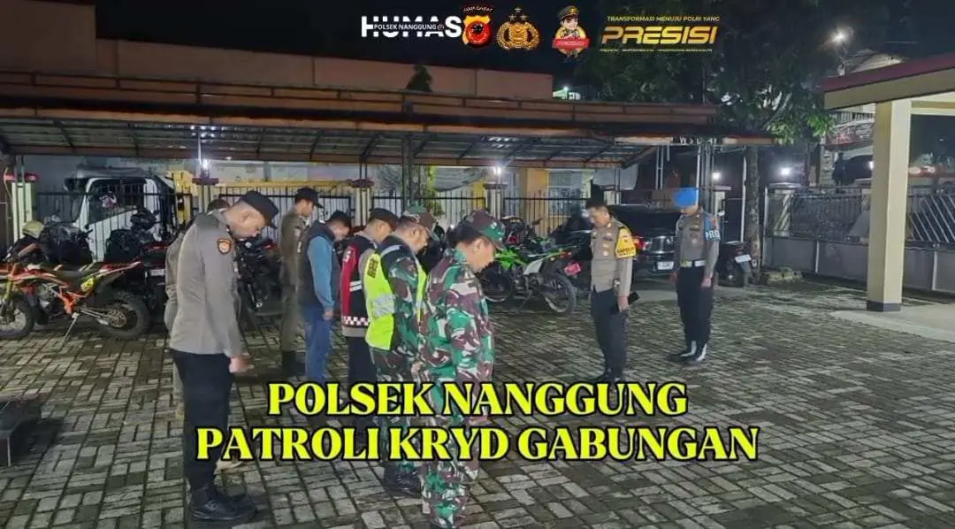 KRYD Polsek Nanggung Sasar Judi, Miras, dan Kejahatan Jalanan