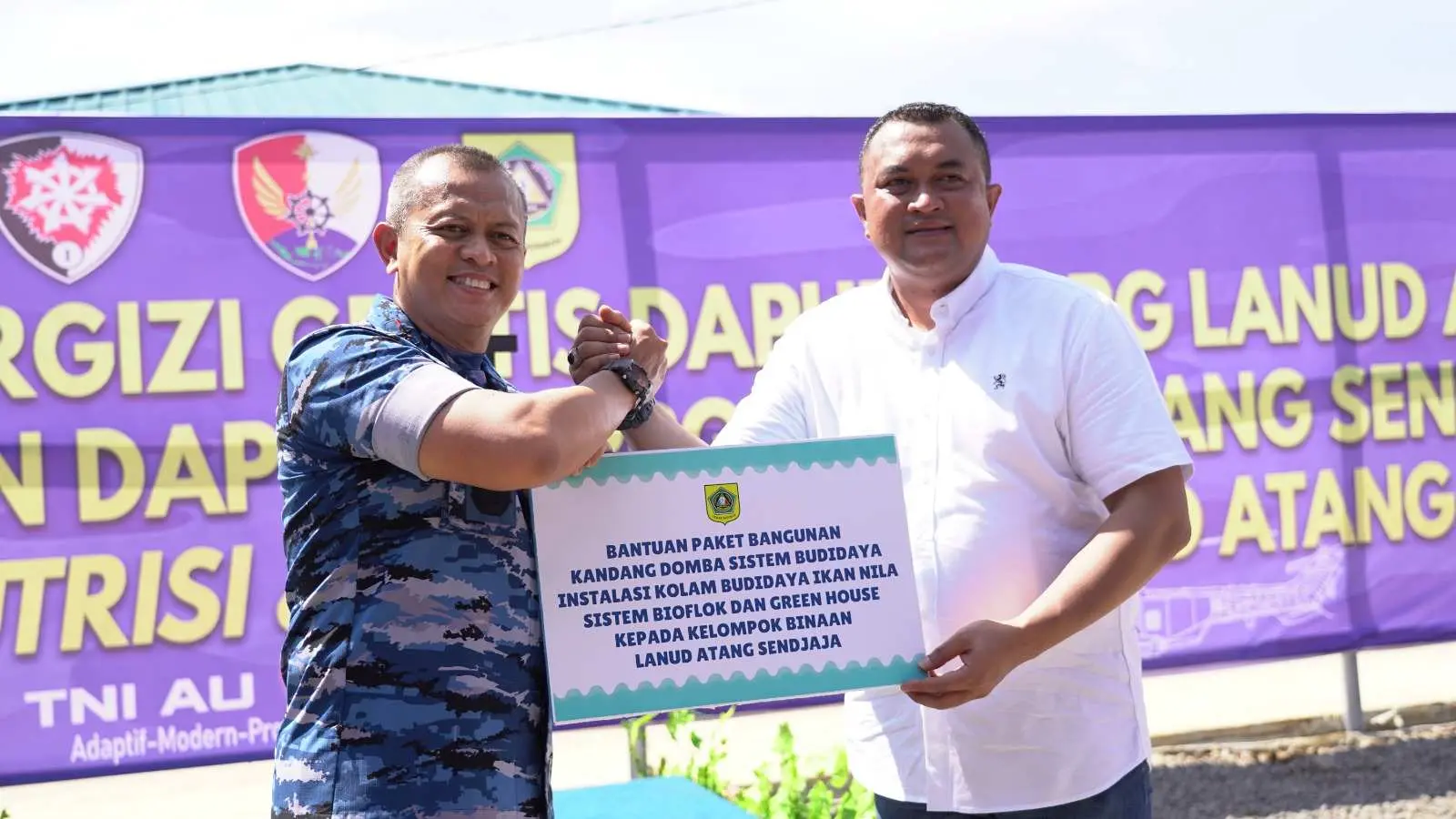 Pemkab Bogor Kolaborasi Dengan TNI AU Bangun Dapur Makan Gizi Gratis di ATS