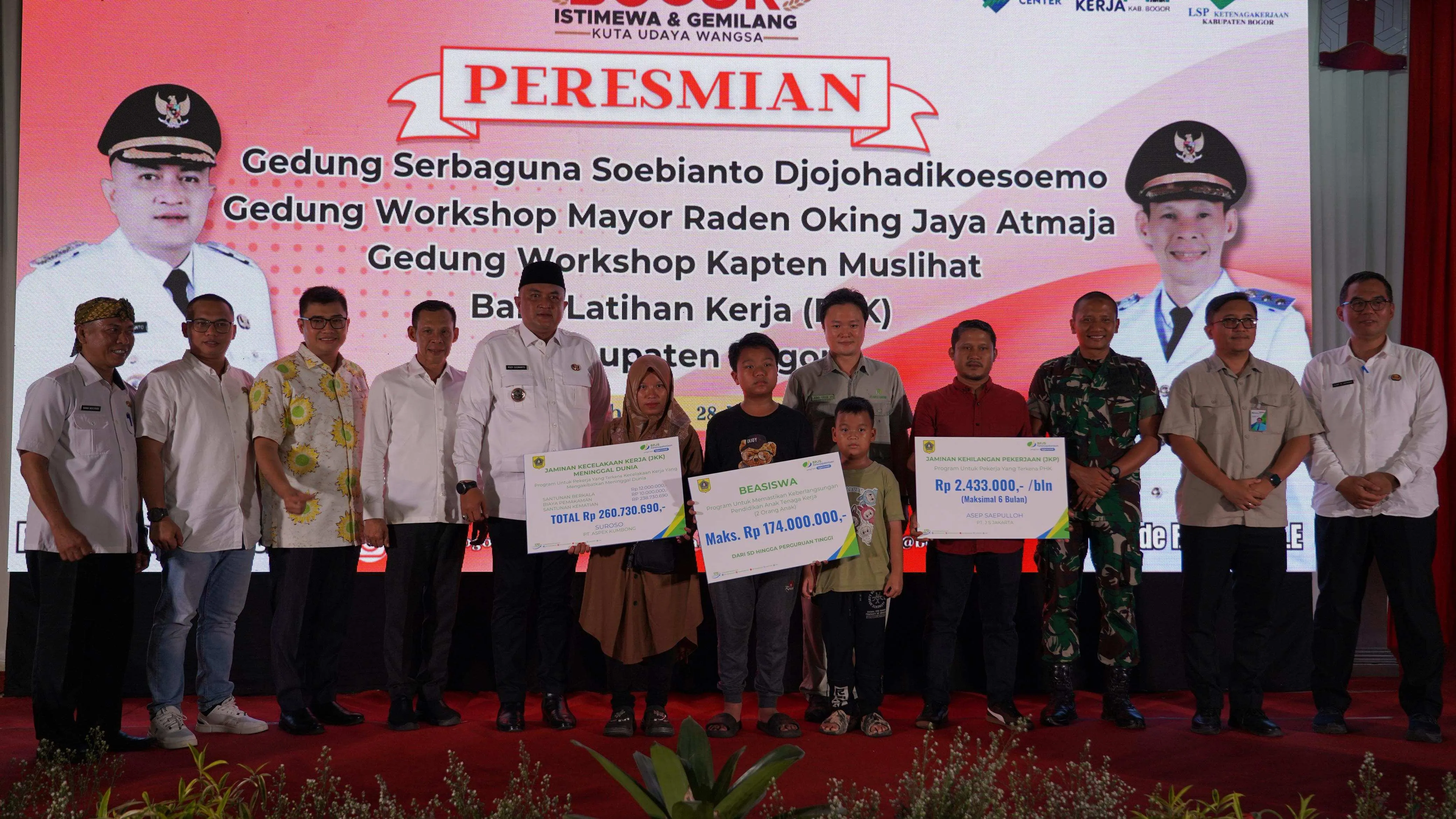 Menyiapkan Tenaga Kerja Terampil dan Menekan Angka Penganguran, Bupati Bogor Resmikan Tiga Gedung di BLK