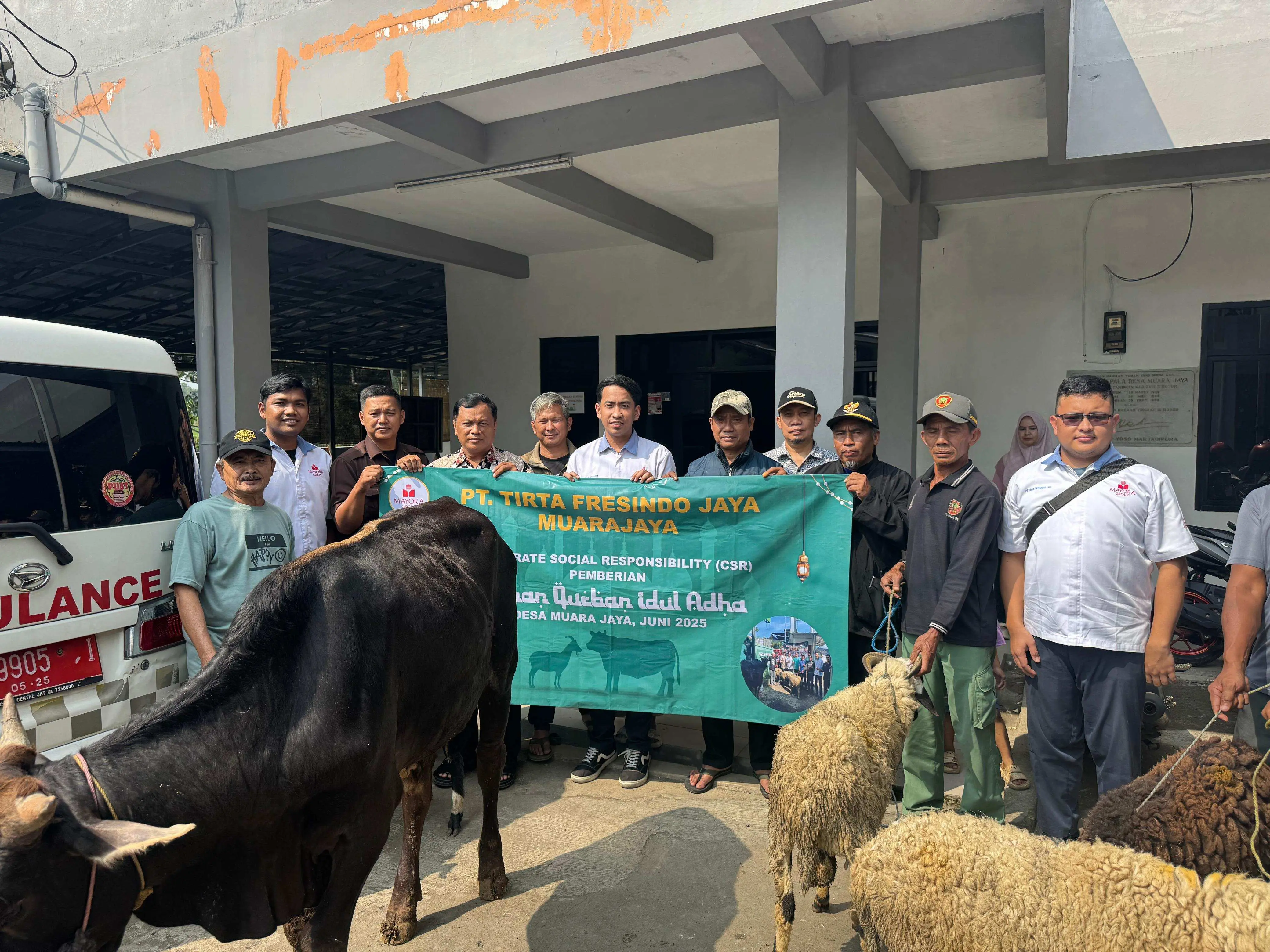 Idul Adha 1446 H, TFJ Muarajaya Tebar Hewan Kurban Untuk Warga di Tiga Desa