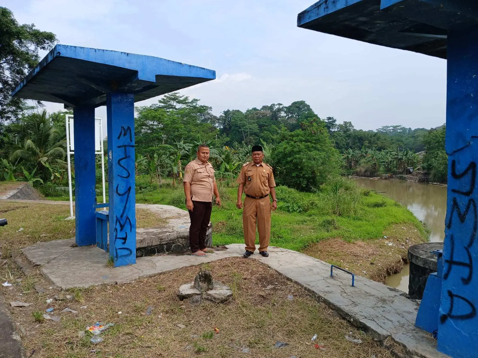 UPT Irigasi Wilayah V Tinjau Bendungan Sodong, Pastikan Pengairan Sawah Lancar