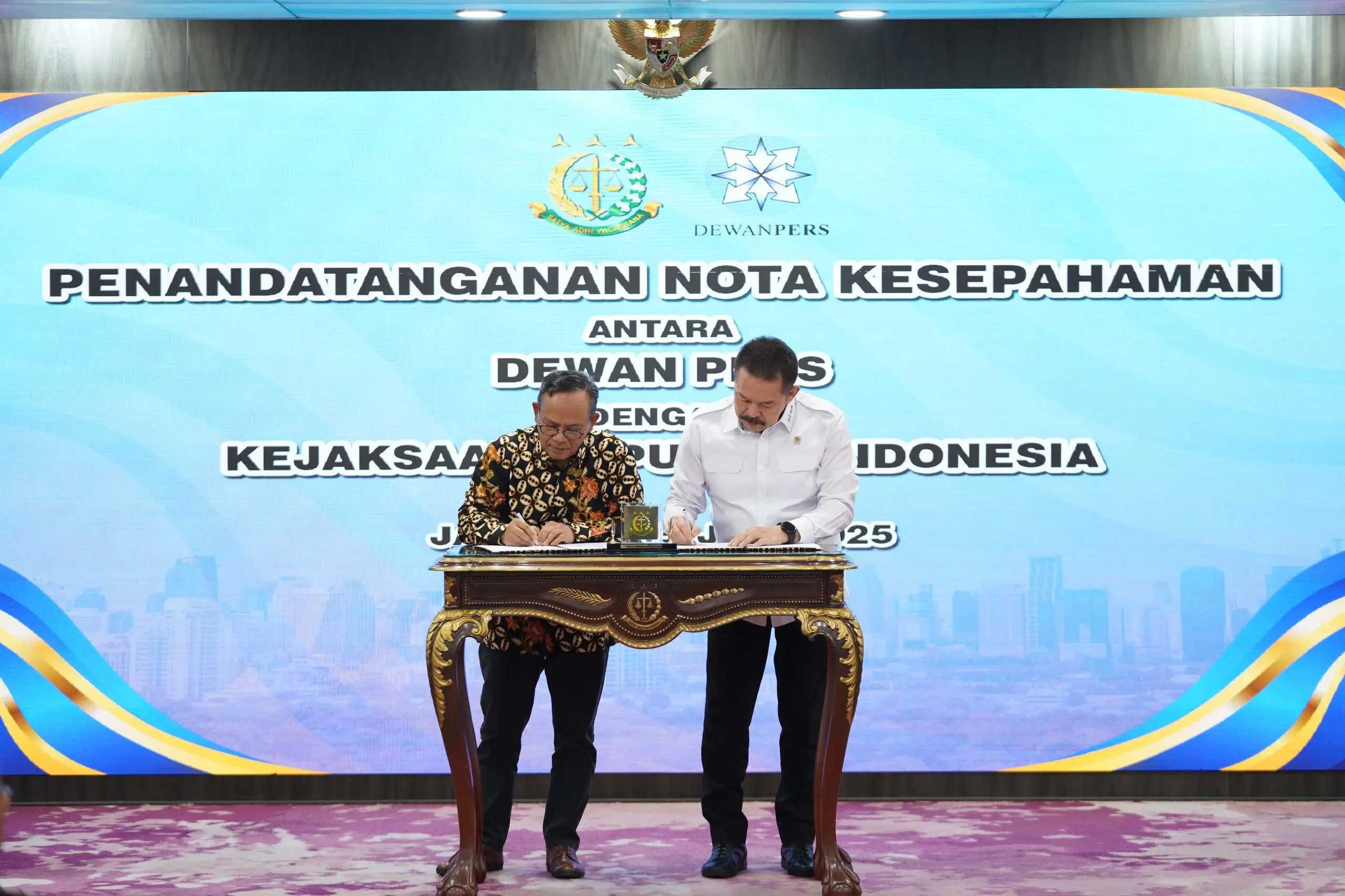 Sinergi Kejaksaan RI dan Dewan Pers Wujudkan Kemerdekaan Pers yang Profesional