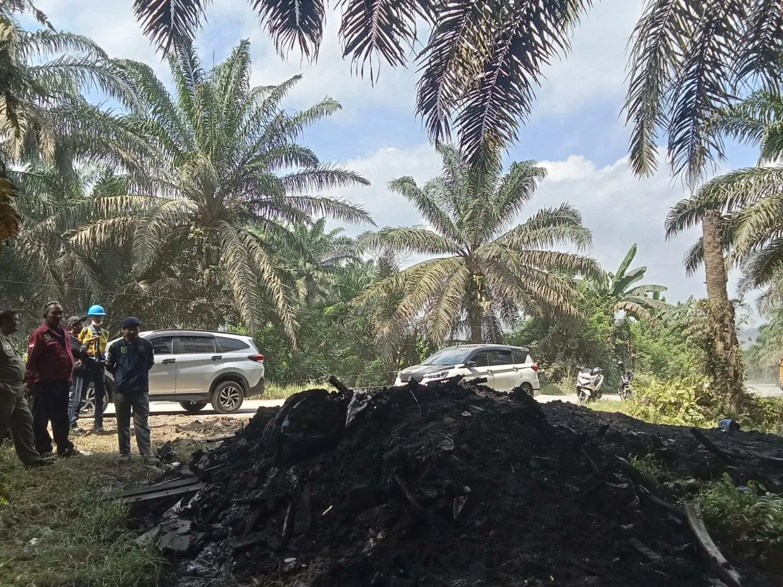 UPT DLH Jasinga Sidak Limbah B3 di Area Sawit Cigudeg