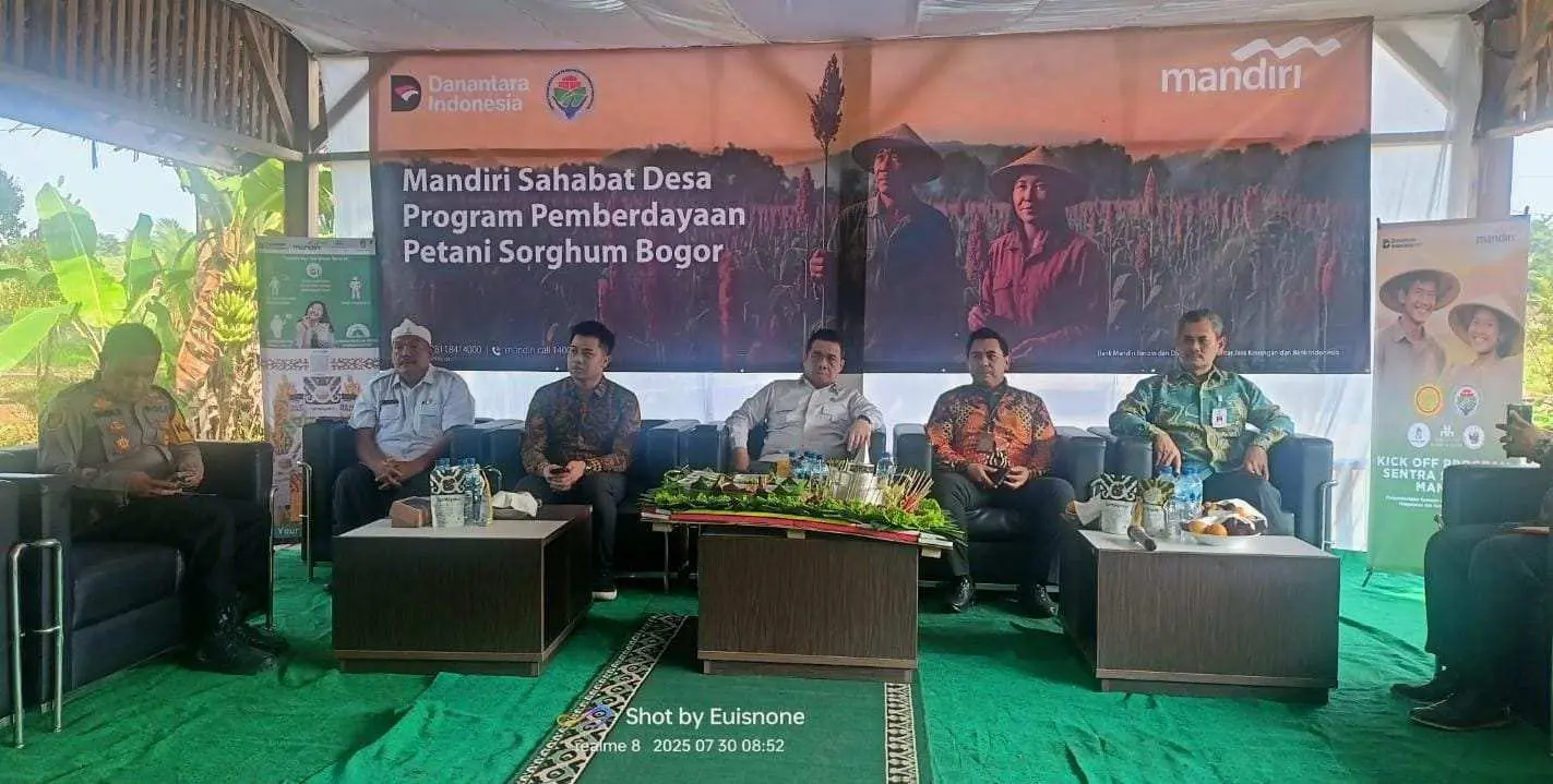 Bank Mandiri Luncurkan Mandiri Sahabat Desa, Petani Sorgum Jasinga Dilatih Modernisasi Pertanian