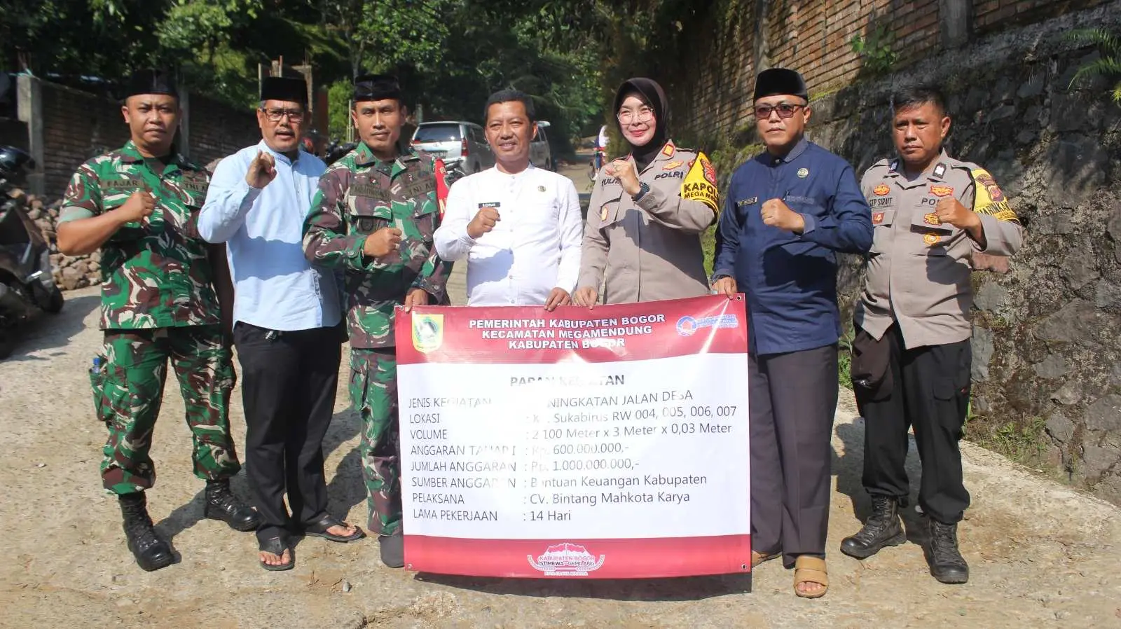 Desa Gadog Genjot Infrastruktur: Jalan 2,1 Km Dibangun, Bantuan 2026 Naik Jadi Rp 1,5 Miliar
