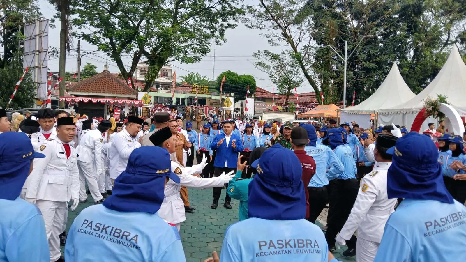 Kirab Bendera Pusaka di Leuwiliang: PK KNPI dan Katar Tegaskan Pemuda Harus Jadi Pelaku Perubahan