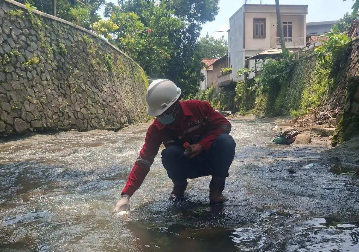 Limbah di Sungai Cidurian Terbukti Aman Berdasarkan Uji Lab PTPN IV