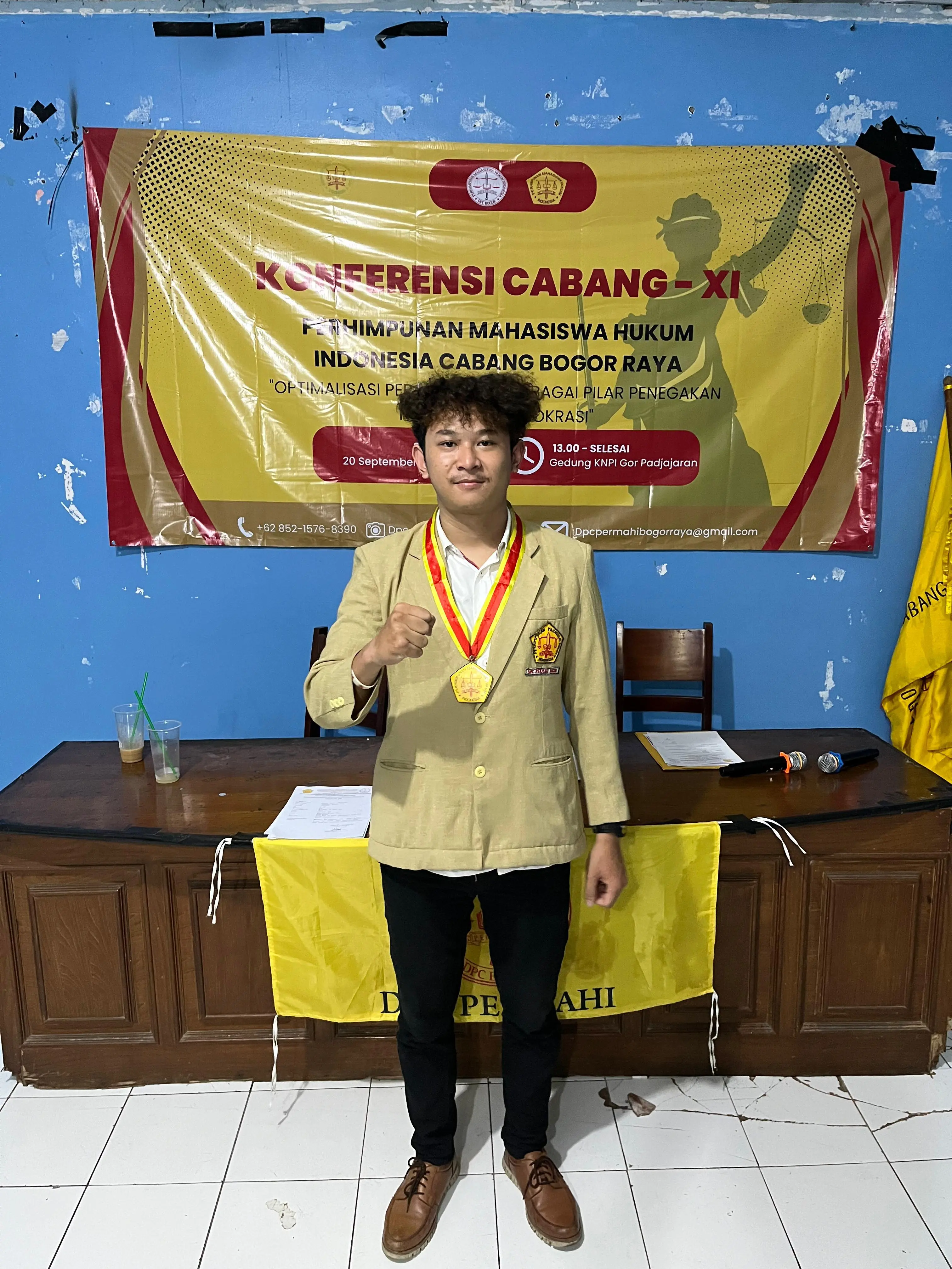 Nidhar Irham Muharram Terpilih Secara Aklamasi di Konfercab XI PERMAHI Bogor Raya