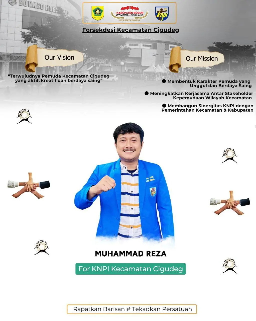 Dapat Dukungan Kuat, Muhammad Reza Mantapkan Langkah Maju di PK KNPI Cigudeg