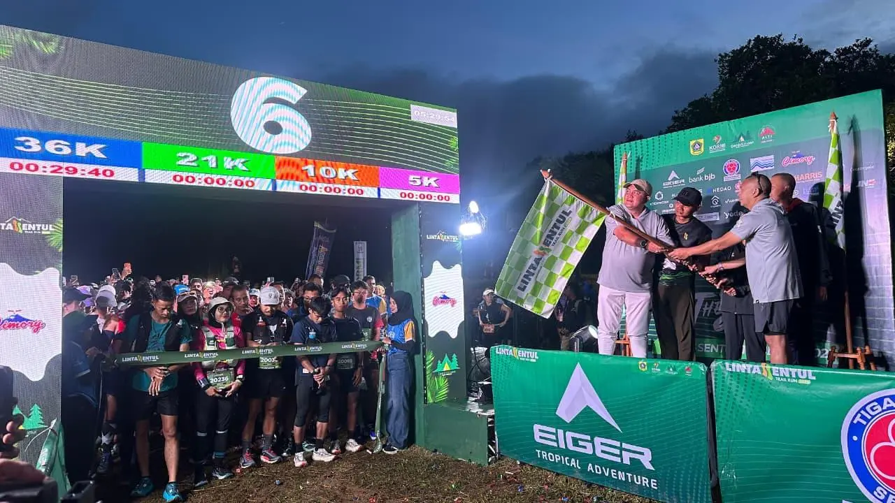 Bupati Bogor Buka Lintas Sentul Trail Run 2026, Event Lari Nasional di Kabupaten Bogor