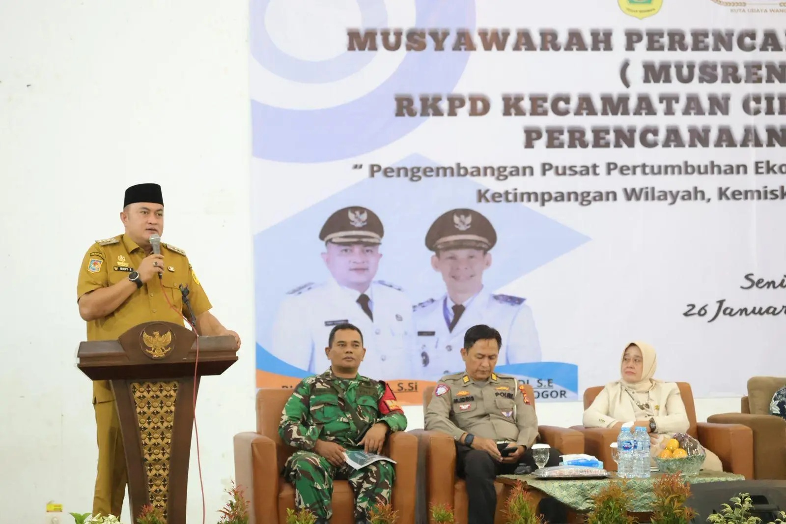 Bupati Bogor Fokuskan Penataan Lingkungan, Banjir, dan Pendidikan di Wilayah Cibinong Pada Musrenbang RKPD 2026