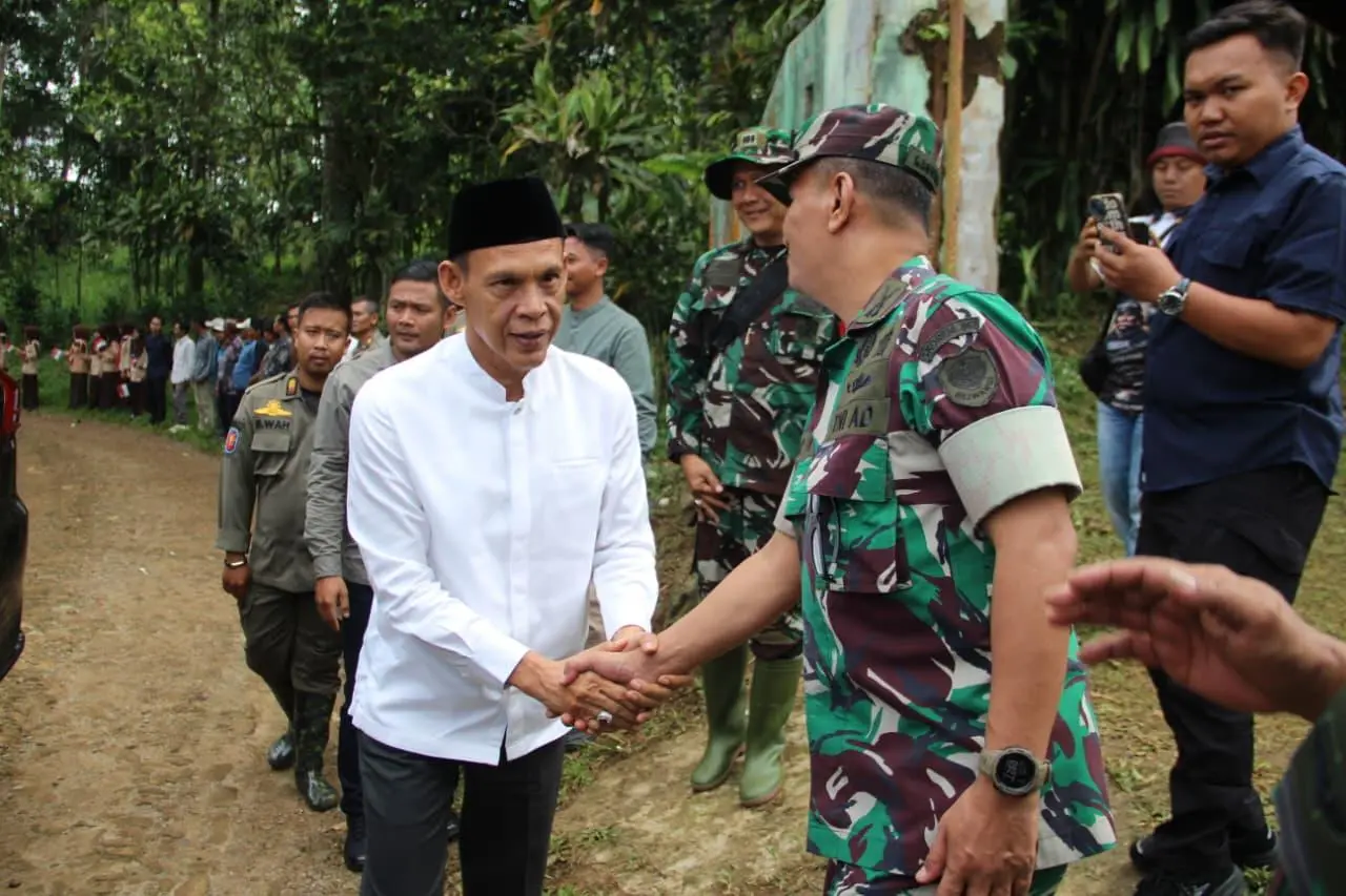 Wabup, Jaro Ade Hadiri Kegiatan Wasev TMMD ke-128 di Cigudeg